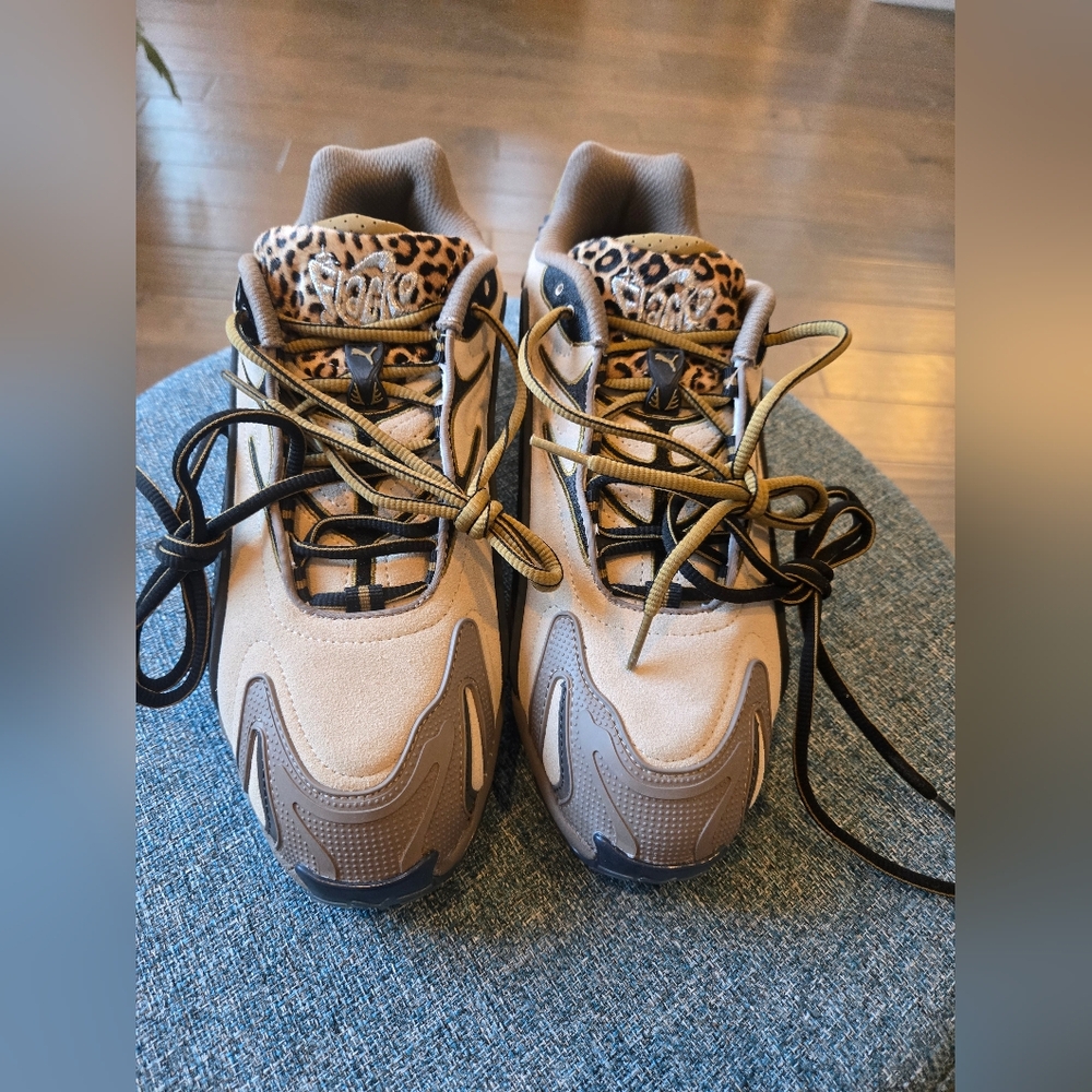 A$ap Rocky X Puma Inhale - Toasted Almond- Puma Black (Leopard) - Picture 7 of 11